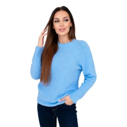 Moteriškas šviesiai mėlynas megztinis Arol