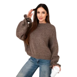 Moteriškas rudas megztinis Fango