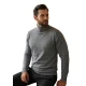 Vyriškas pilkas megztinis su aukštu kaklu Melba