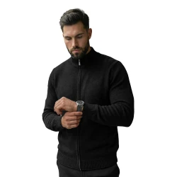 Vyriškas juodas megztinis Nelson