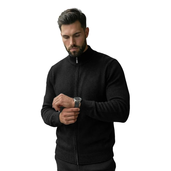 Vyriškas juodas megztinis Nelson