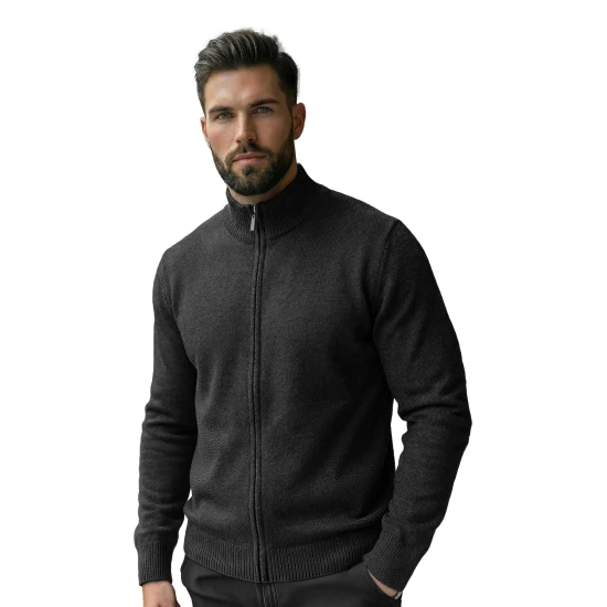 Vyriškas tamsiai pilkas megztinis Nelson