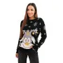 Women's black Christmas jumper with deer Deer