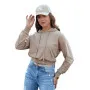 Женский светло-коричневый свитшот с капюшоном Trend