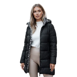 Moteriška dvipusė juoda striukė Brezi