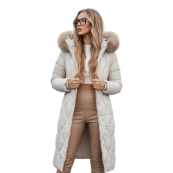 Moteriška žieminė šviesiai rusva striukė Fibin