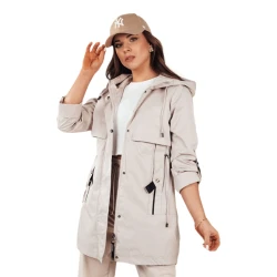 Šviesiai pilka moteriška striukė Moli