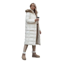 Moteriška žieminė balta striukė Crom