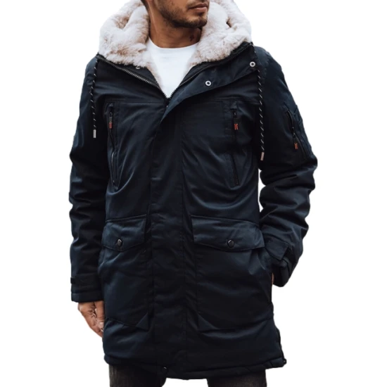 Vyriška tamsiai mėlyna žieminė striukė Space