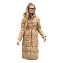 Moteriška žieminė šviesiai ruda striukė Elan