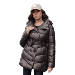 Moteriška tamsiai ruda striukė Bloom