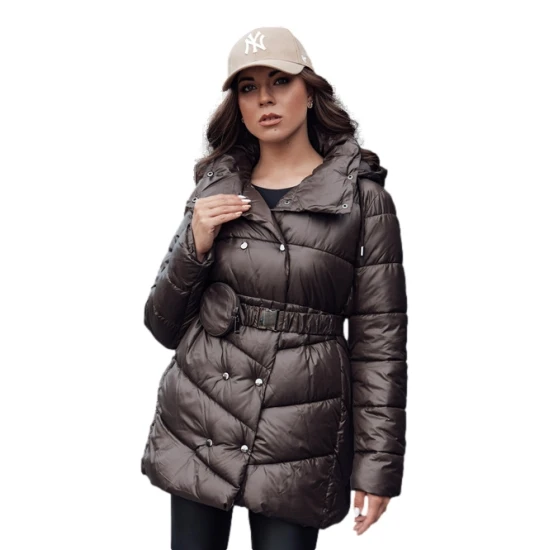 Moteriška tamsiai ruda striukė Bloom