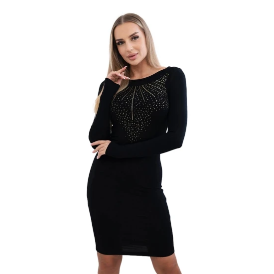 Moteriška juoda suknelė Gold