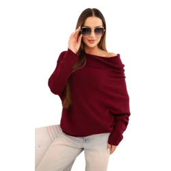 Moteriškas bordo megztinis Anit