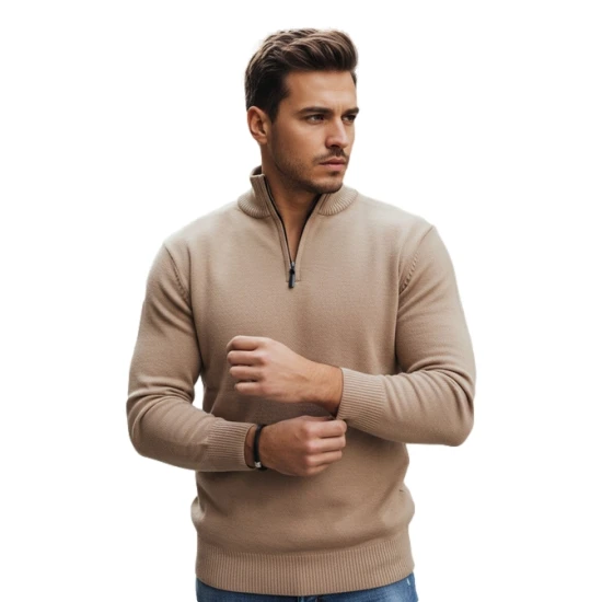 Vyriškas rusvas megztinis Monar