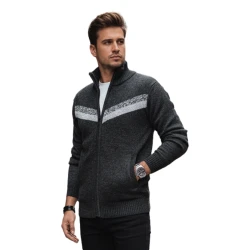 Vyriškas tamsiai pilkas megztinis Garner