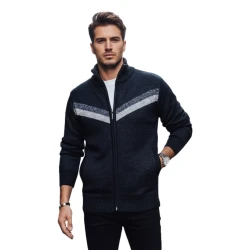 Vyriškas tamsiai mėlynas megztinis Garner