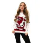Женский серый рождественский свитер Santa Claus