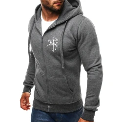 Tamsiai pilkos spalvos džemperis Stilistika