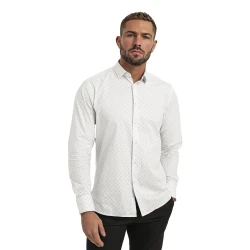 Vyriški balti taškuoti marškiniai Royal