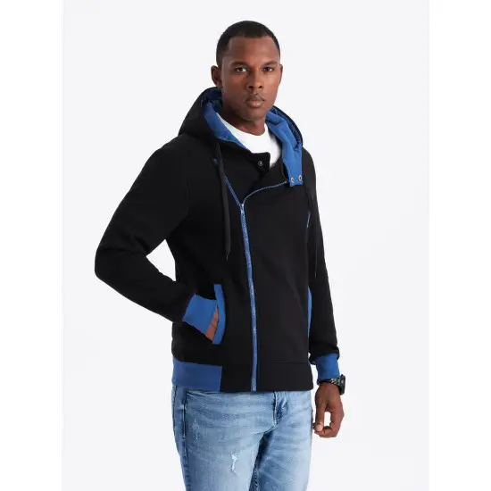 DEV - Men's zip-up hoodie - black B297 Men's zip-up hoodie - black
