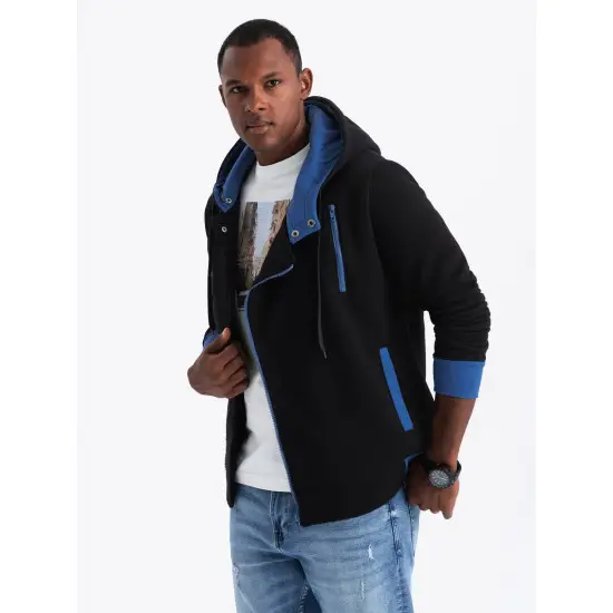DEV - Men's zip-up hoodie - black B297 Men's zip-up hoodie - black