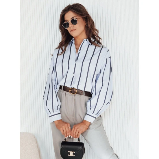 Moteriški mėlyni marškiniai Delun DY0378