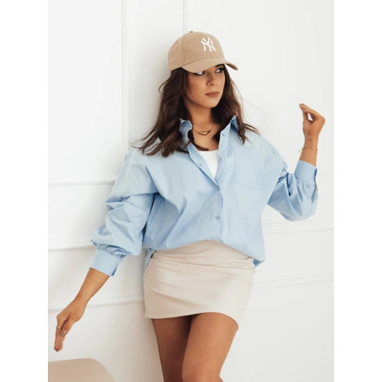 Moteriški šviesiai mėlyni marškiniai Levy DY0382