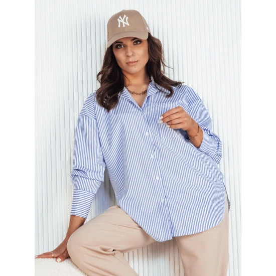 Moteriški mėlini marškiniai CARLEE DY0384