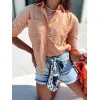 Women's peach shirt Stylish DY0438
