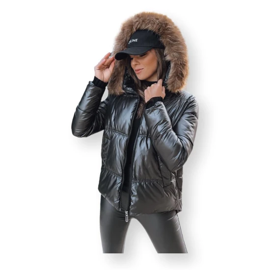 Juoda moteriška striukė Sparkle TY3953