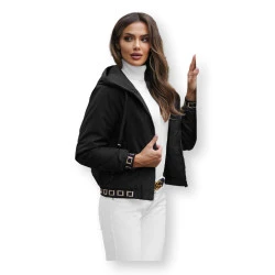 Moteriška juoda striukė Ital