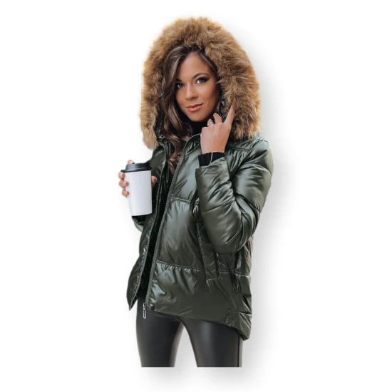 Žalia moteriška striukė Sparkle TY3952