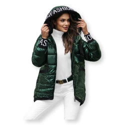 Žalia blizgi striukė Agor