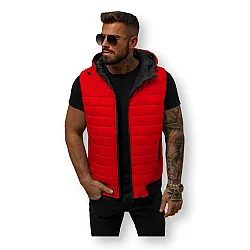 Men's red waistcoat Minel