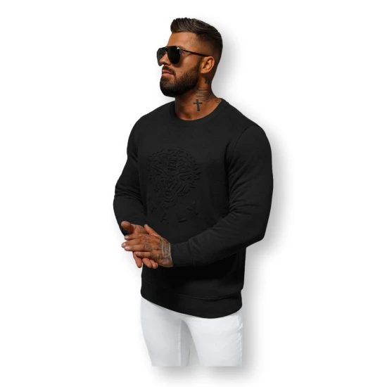 Vyriškas juodas megztinis Italy