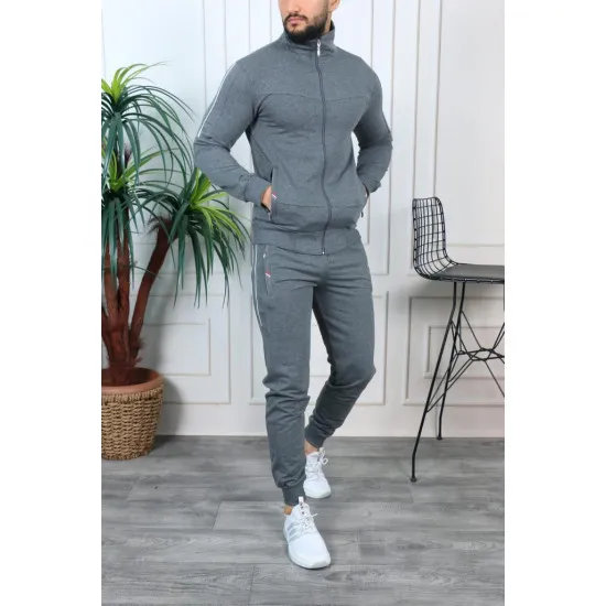 Tamsiai pilkas vyriškas sportinis komplektas Teron PK3005 Premium