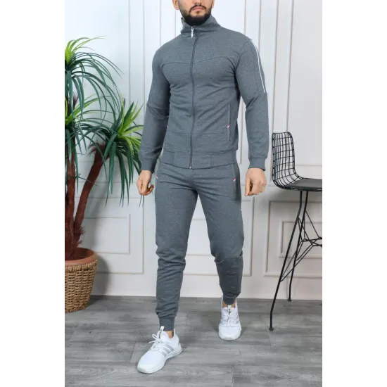 Tamsiai pilkas vyriškas sportinis komplektas Teron PK3005 Premium