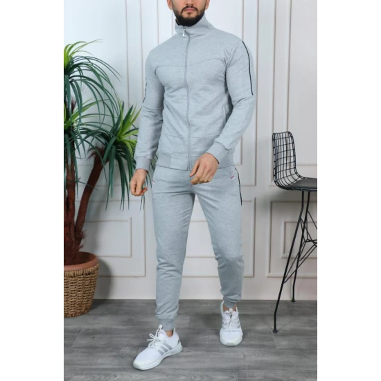 Pilkas vyriškas sportinis komplektas Teron PK3005 Premium