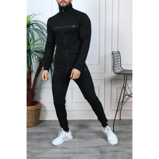 Vyriškas sportinis komplektas juodas Orest PK3004 Premium