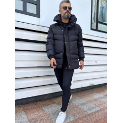 Juoda vyriška striukė be gobtuvo Chipo