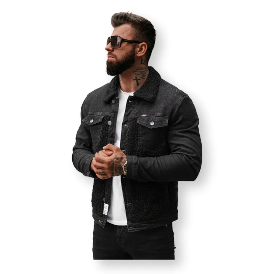 Juodos spalvos džinsinė striukė Biok NB/MJ533N