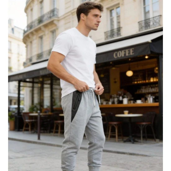 Vyriškos šviesiai pilkos kelnės Doni