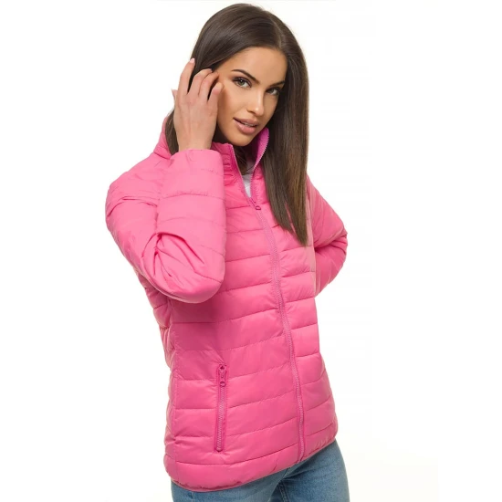 Rožinė moteriška pavasarinė striukė Asek Moteriškos striukės