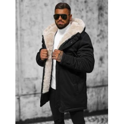 Vyriška juoda žieminė striukė onee