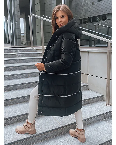 Moteriška juoda žieminė striukė Diane