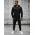 Black Men's Velour Set 