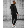 Juodas vyriškas veliūrinis komplektas Silk JS/8C1169/29 Premium