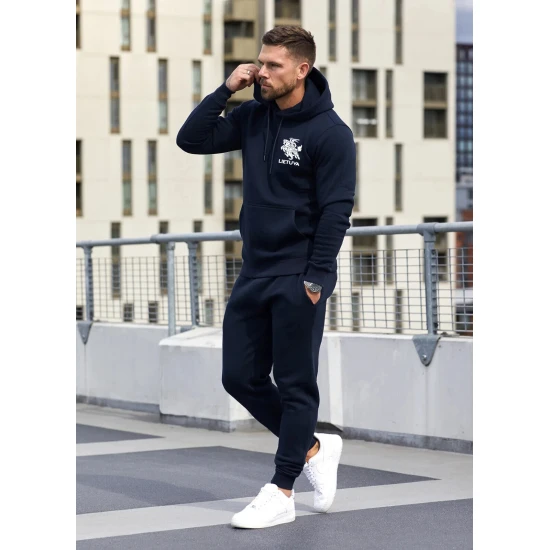 Vyriškas mėlynas komplektas su gobtuvu Lietuva PK3033 Premium