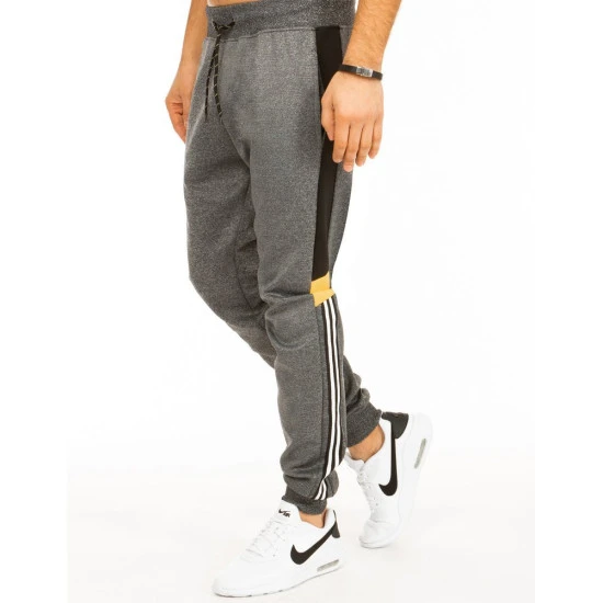 Vyriškos tamsiai pilkos sportinės kelnės Run Kelnės